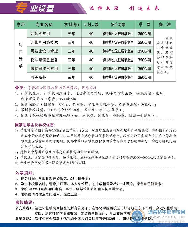  湖南中专职高学校-迪育桥职校网